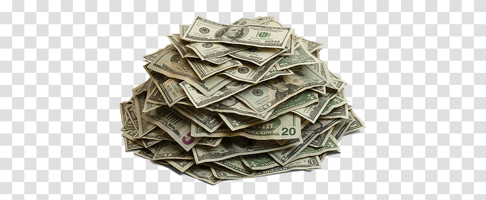 Pile Of Cash Money Forms Of Money, Dollar Transparent Png