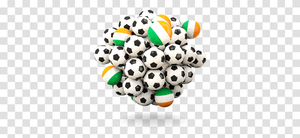Pile Of Footballs Illustration Flag Ireland Flag, Soccer, Team Sport, Sports, Soccer Ball Transparent Png