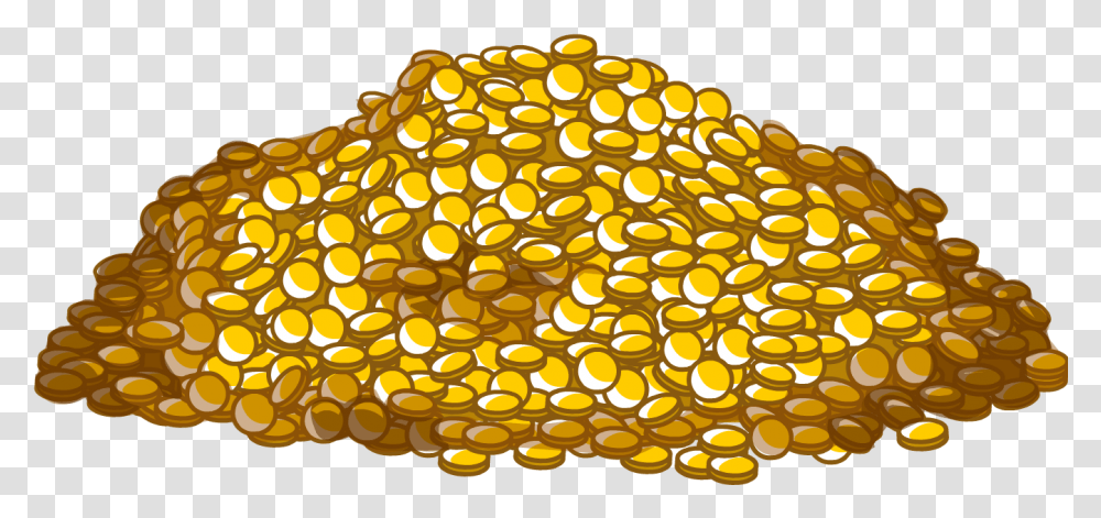 Pile Of Gold Coins 2 Image Cais Do Serto, Food, Plant, Pasta, Fruit Transparent Png