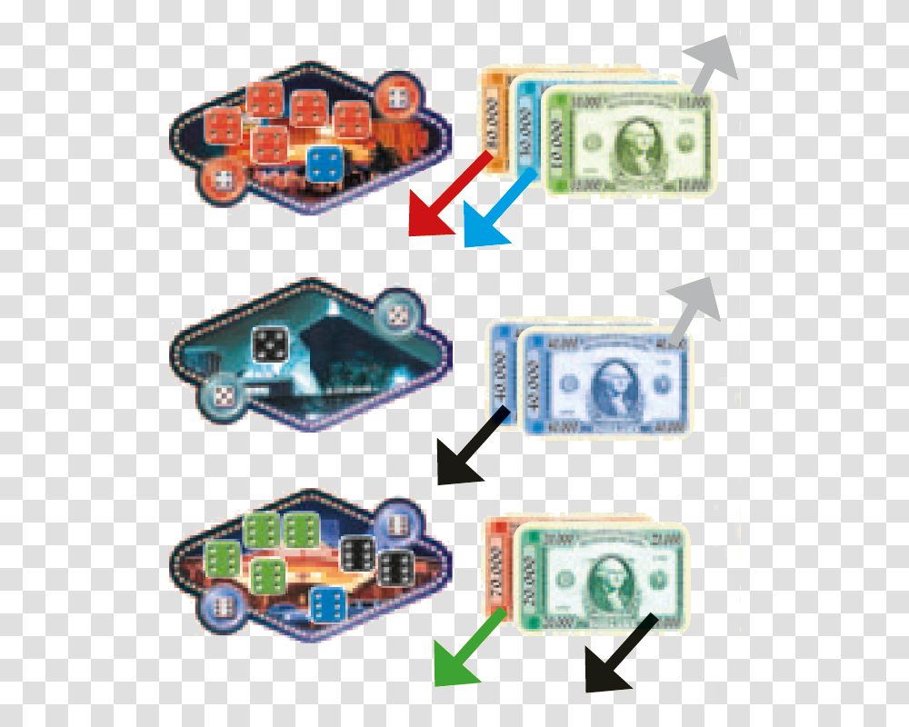 Pile Of Money Las Vegas Board Game Cards, Dollar, Network Transparent Png