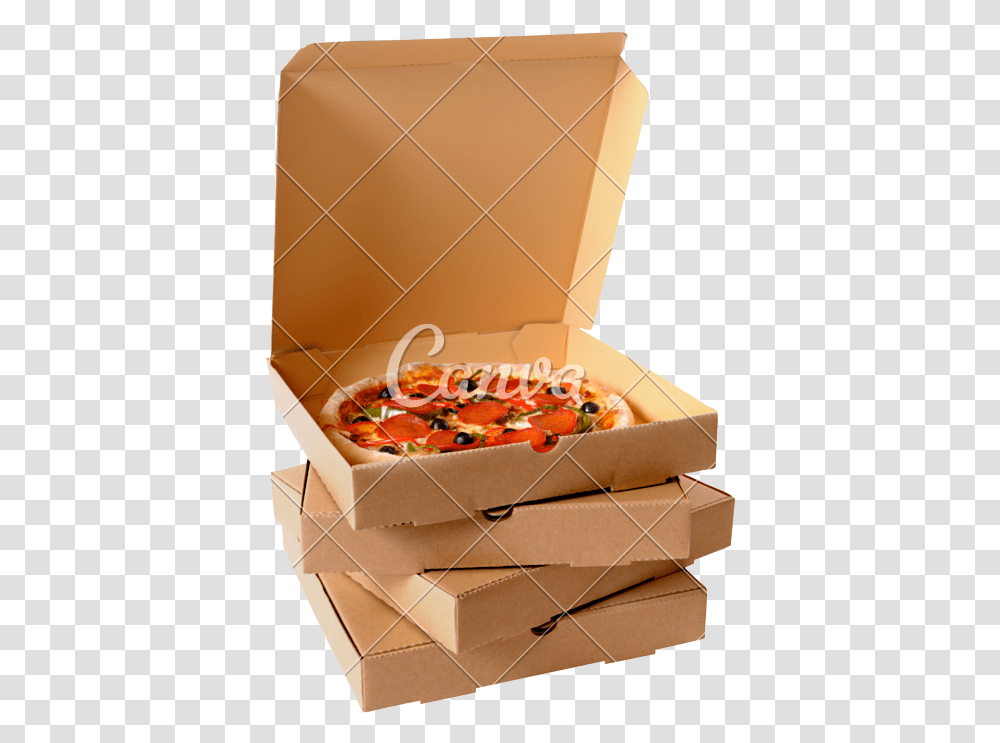 Pile Of Pizza Boxes, Carton, Cardboard, Food, Crate Transparent Png