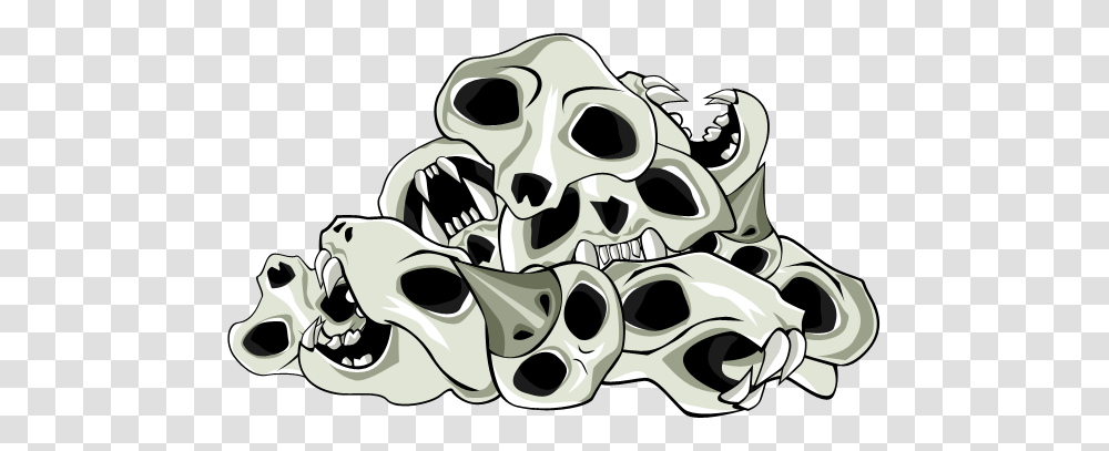 Pile Of Skulls, Doodle, Drawing Transparent Png