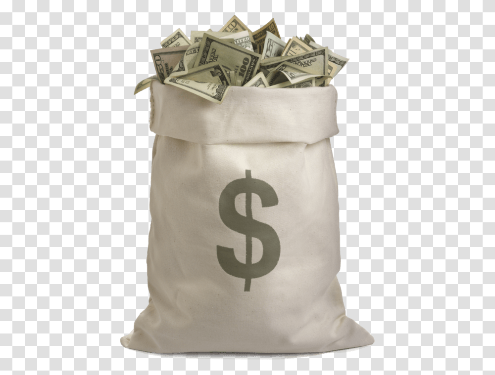 Piles Of Money Bag Of Money, Dollar, Tote Bag, Sack, Shopping Bag Transparent Png