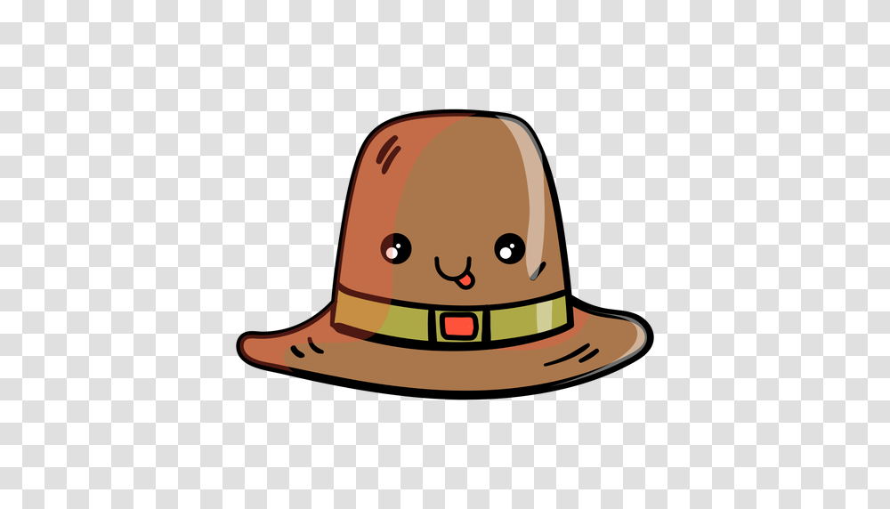 Pilgrim Hat Cartoon Icon, Apparel, Helmet, Cowboy Hat Transparent Png
