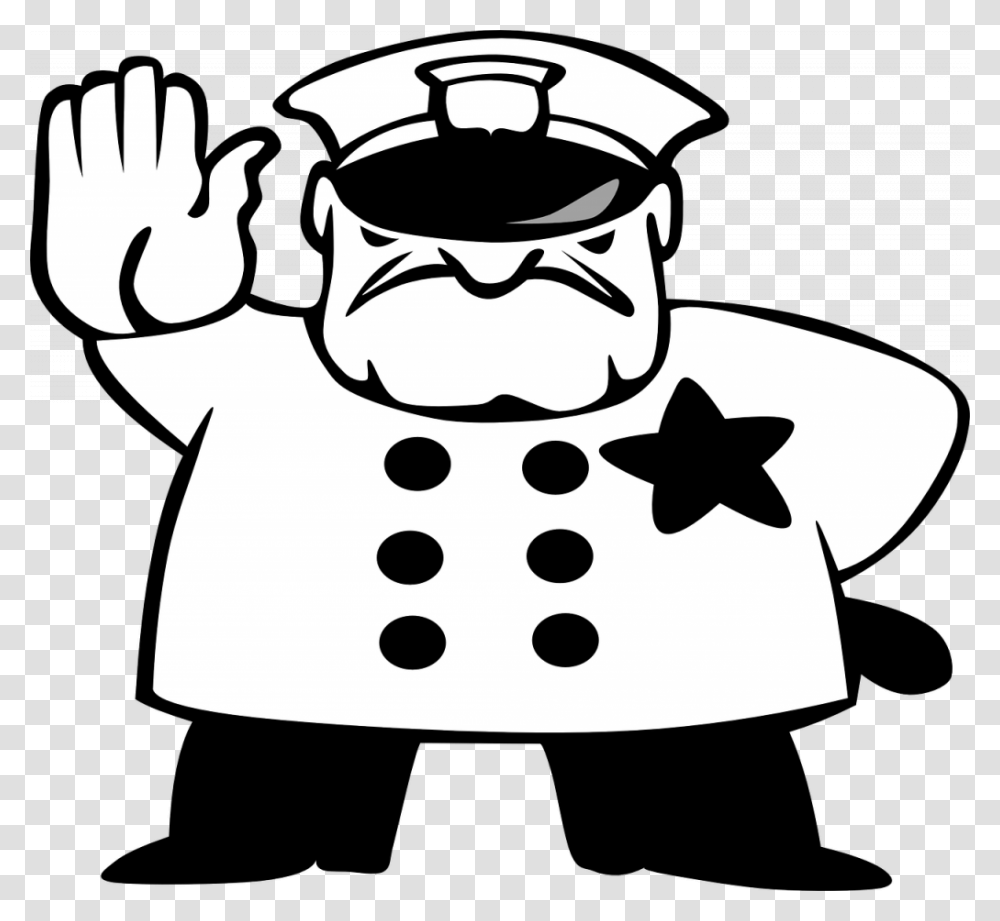 Pilgrim Hat Clipart Police Black And White, Stencil, Face, Performer Transparent Png