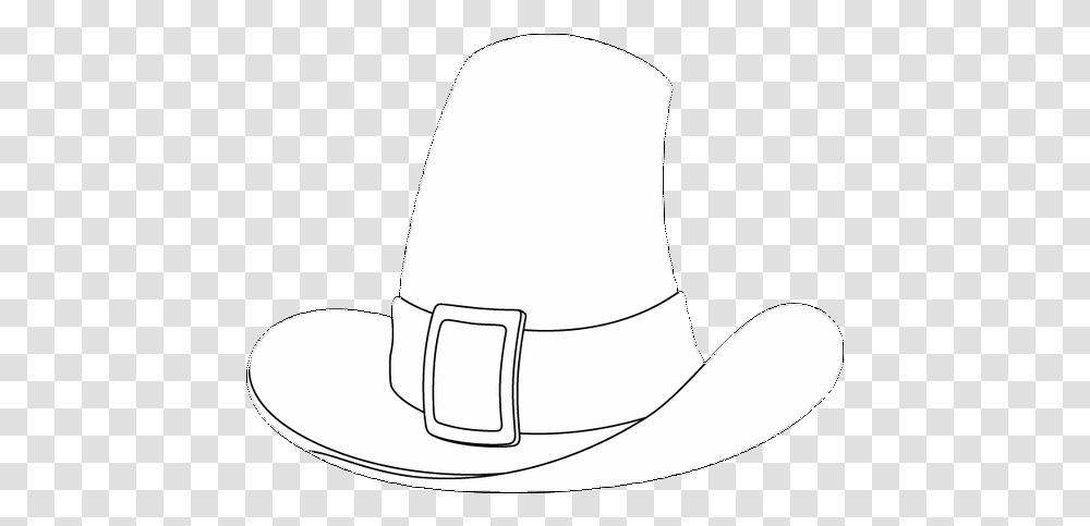 Pilgrim Hat Coloring Pages Costume Hat, Clothing, Apparel, Cowboy Hat, Baseball Cap Transparent Png