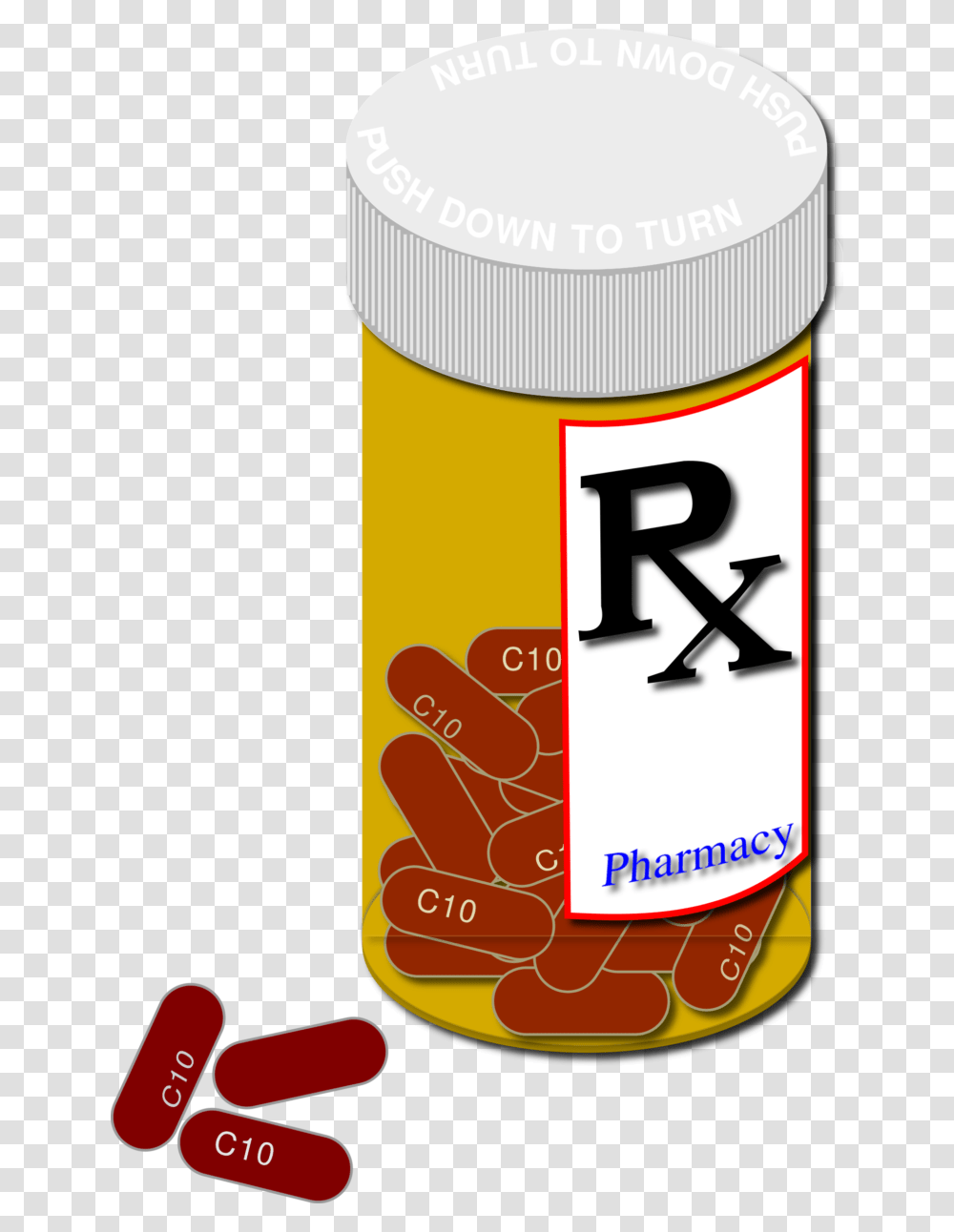 Pill Bottle Clipart Clip Art Pill Bottle, Label, Medication, Jar Transparent Png