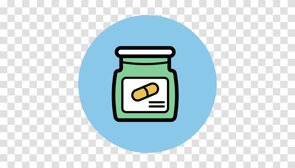 Pill Jar Icon, Capsule, Medication Transparent Png