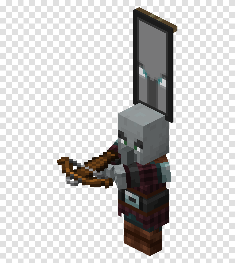 Pillager With Ominous Banner Minecraft Pillager Captain, Toy, Vise, Sandwich, Food Transparent Png