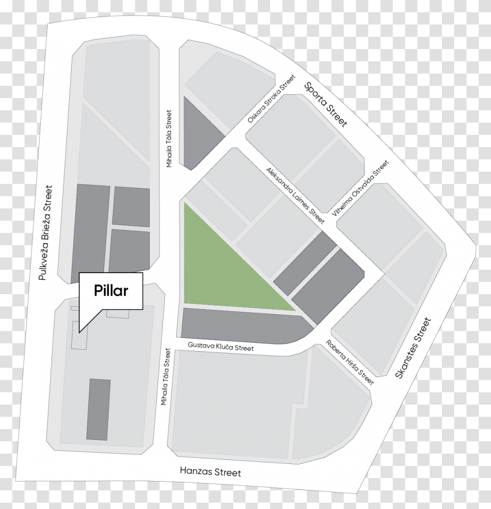 Pillar - The Developer Of New Hanza New Hanza Riga, Floor Plan, Diagram, Plot Transparent Png
