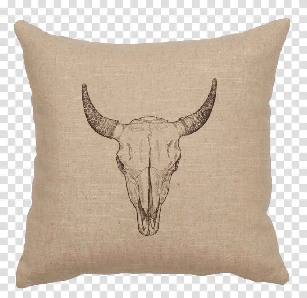 Pillow Bull Skull Natural Throw Pillows Cushion Transparent Png