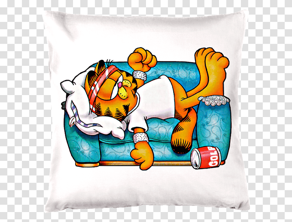 Pillow Clipart Bedroom Dresser Garfield Sleeping, Cushion Transparent Png