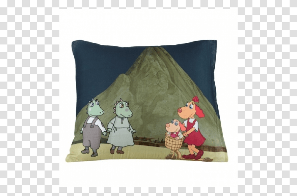 Pillow Cover Lotte And Volcano Cushion, Applique, Outdoors Transparent Png
