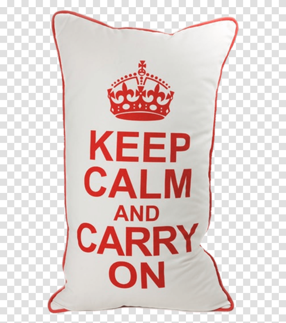 Pillow Keep Calm And Carry On Keep Calm And Carry, Cushion, Food, Flour, Powder Transparent Png