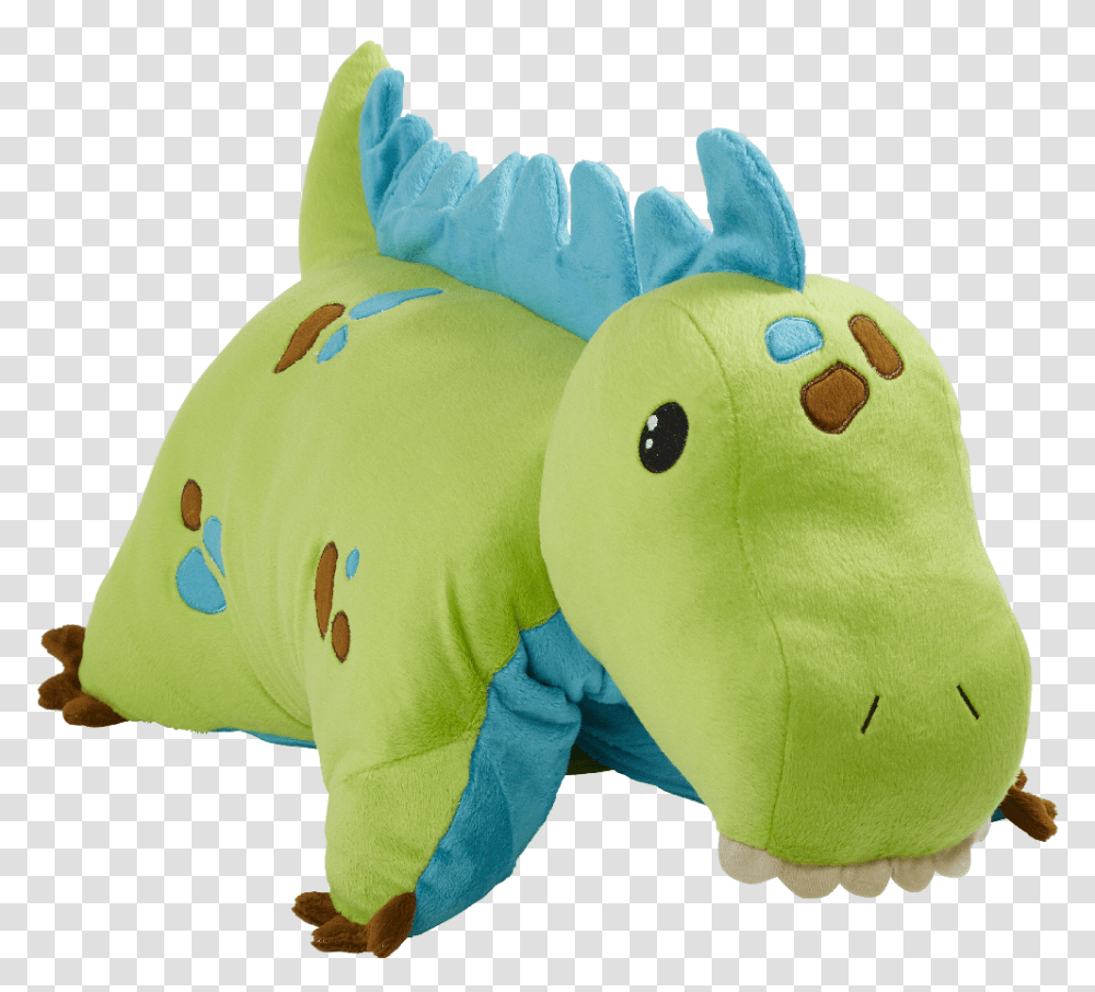 Pillow Pets 18 Green Dinosaur Stuffed Animal Plush Toy Pet Dinosaur Pillow Pet, Inflatable Transparent Png
