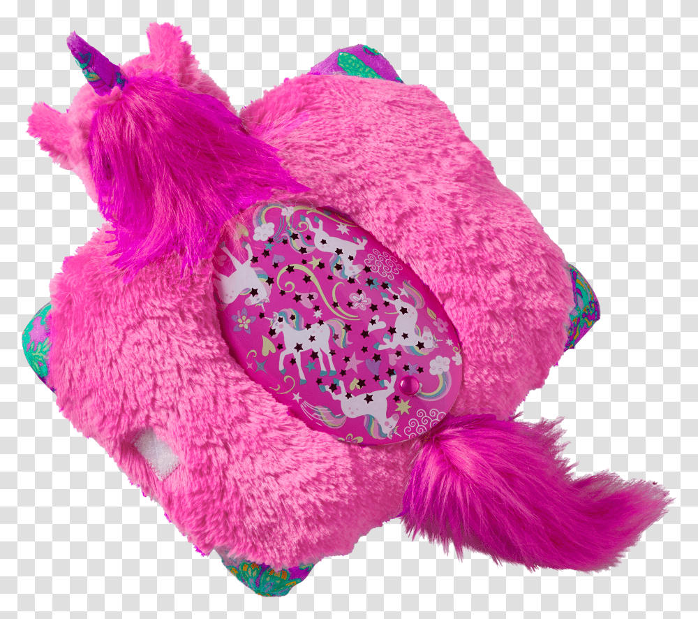 Pillow Pets Colorful Pink Unicorn Sleeptime Lite Top Fish Transparent Png