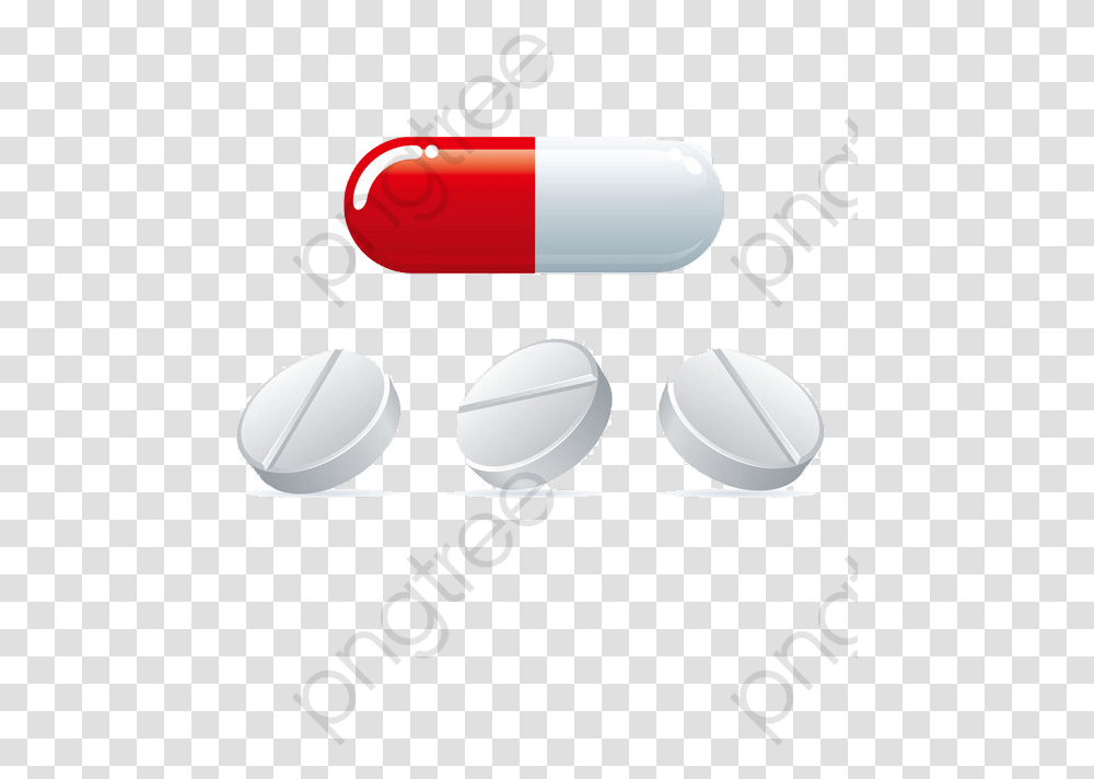 Pills Clipart Tablet Vector, Medication, Capsule Transparent Png