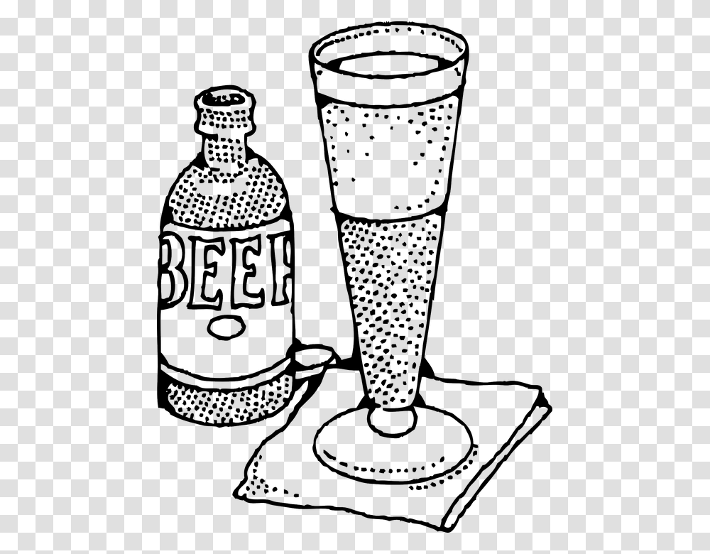 Pilsner Glass Beer Beer Bottle Beer Glass, Alcohol, Beverage, Drink, Goblet Transparent Png