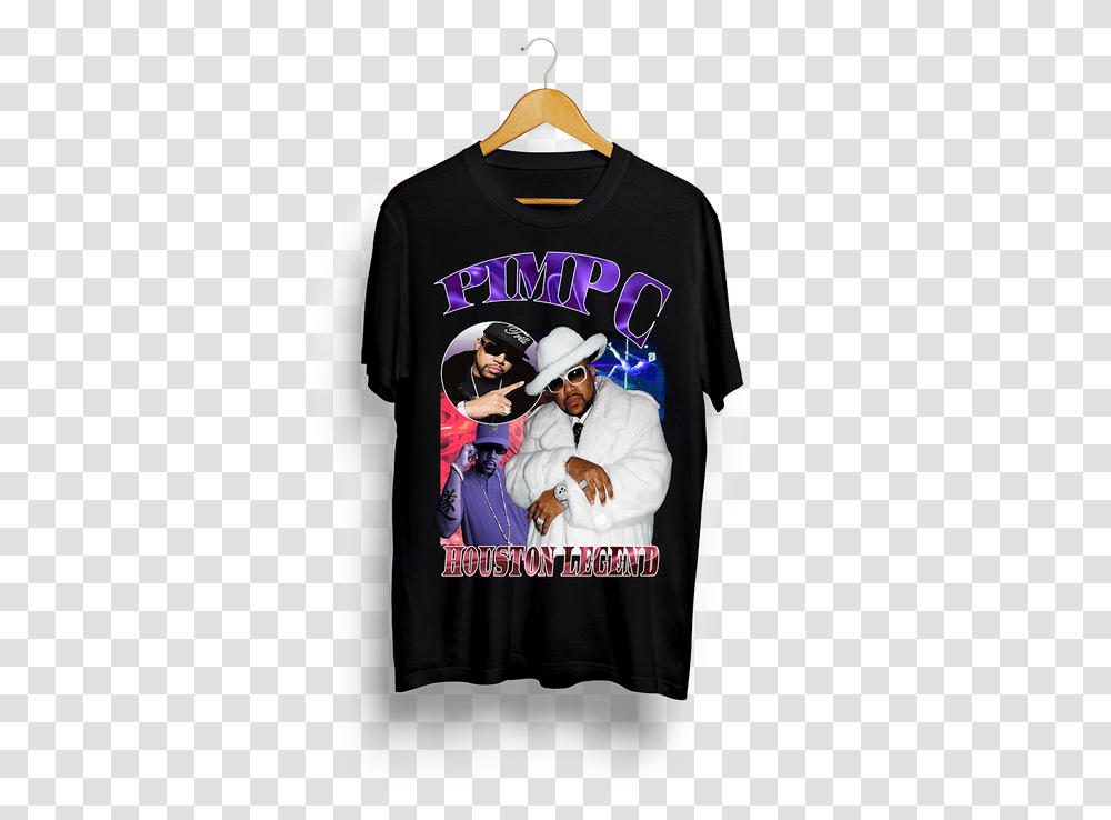 Pimp C Houston Legend Vintage Tee Travis Scott T Shirt Astroworld, Apparel, Sleeve, Long Sleeve Transparent Png