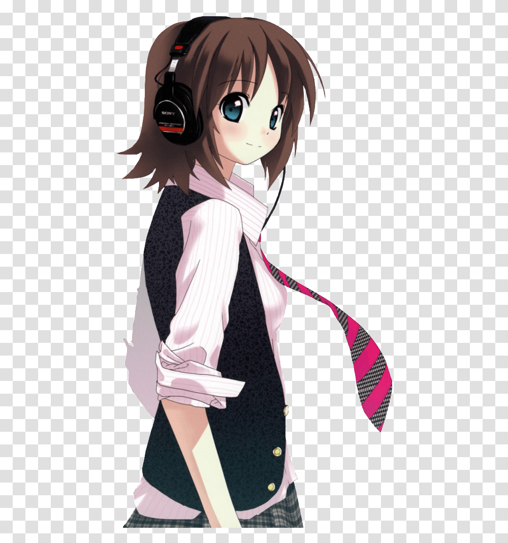Pin Anime Girl Cool, Tie, Accessories, Accessory, Person Transparent Png