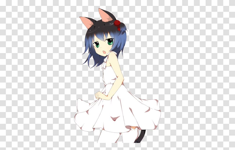 Pin Anime Girl With Short Blue Hair And Green Eyes, Manga, Comics, Book, Person Transparent Png