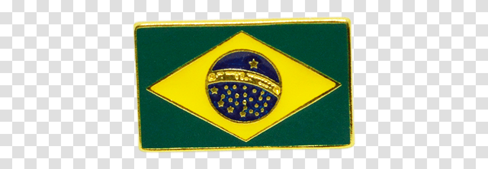 Pin Bandeira Do Brasil Emblem, Logo, Symbol, Trademark, Badge Transparent Png