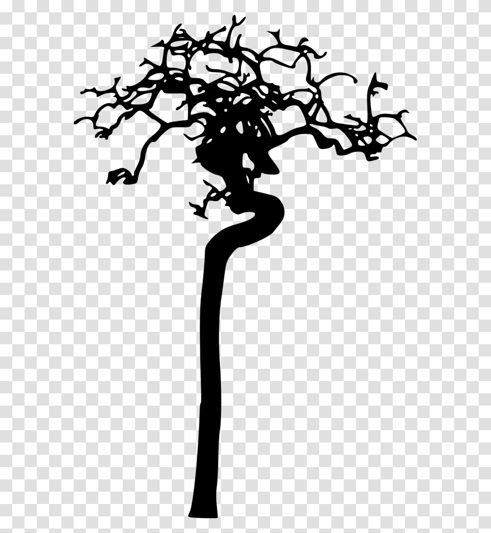 Pin Bare Tree Branches Clip Art Silhouette, Gray, World Of Warcraft Transparent Png