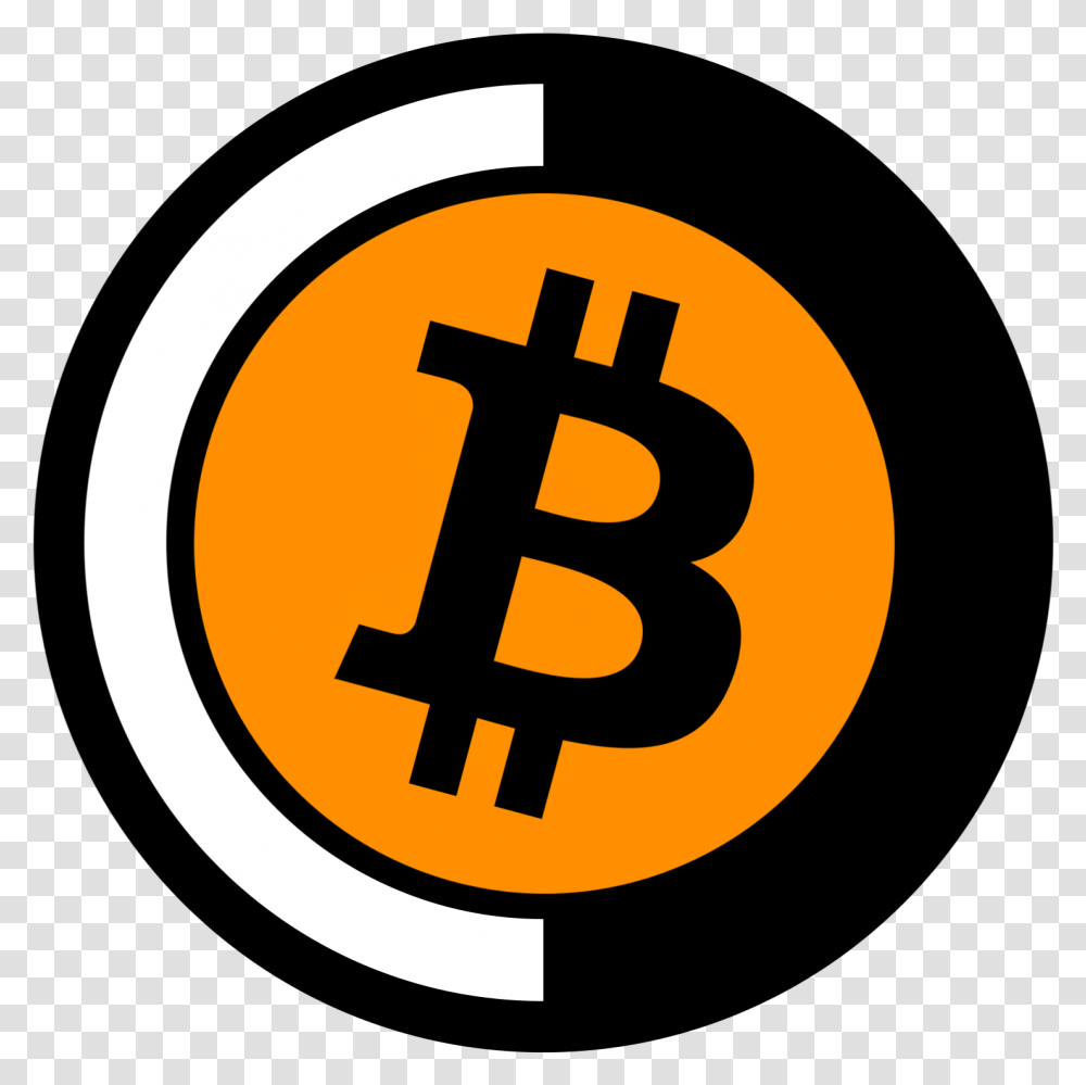 Pin Bitcoin Logo, Symbol, Trademark, Label, Text Transparent Png
