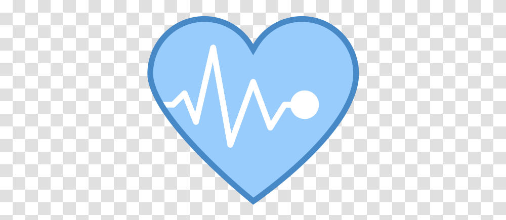 Pin Blue Heart With Pulse, Plectrum,  Transparent Png