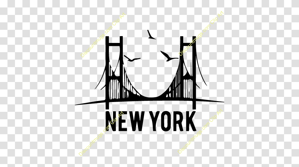 Pin Brooklyn Name Clip Art Images, Building, Bridge, Suspension Bridge, Rope Bridge Transparent Png