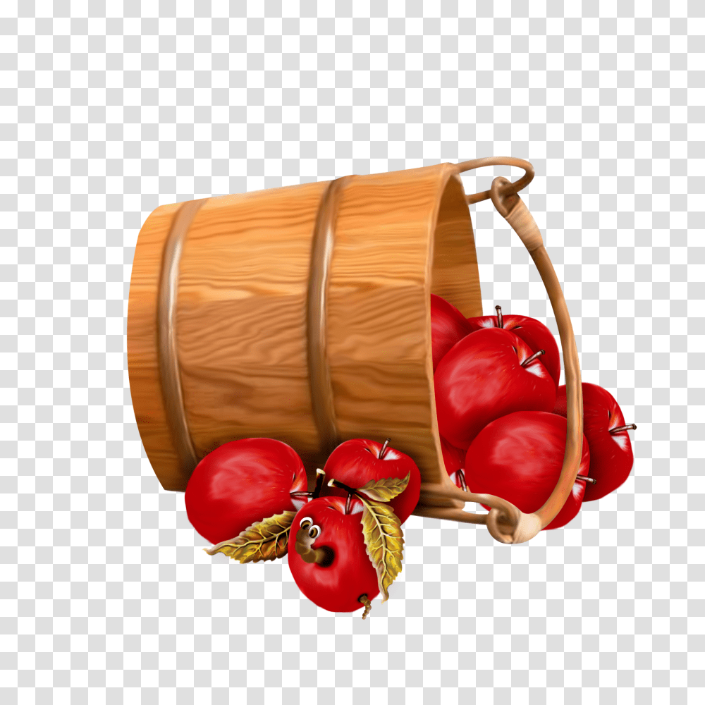 Pin Bucket Of Apples Clipart, Crib, Furniture, Plant, Barrel Transparent Png