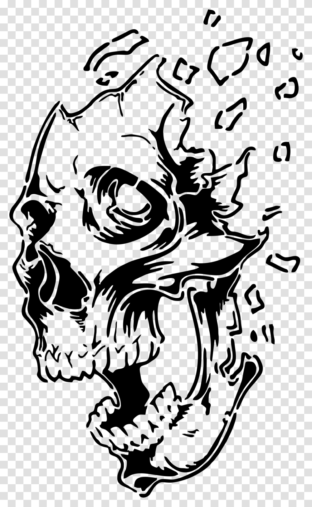 Pin By Bruce Jackson On Decals Skull Drawings Board Stencil Art Skull Stencil Transparent Png