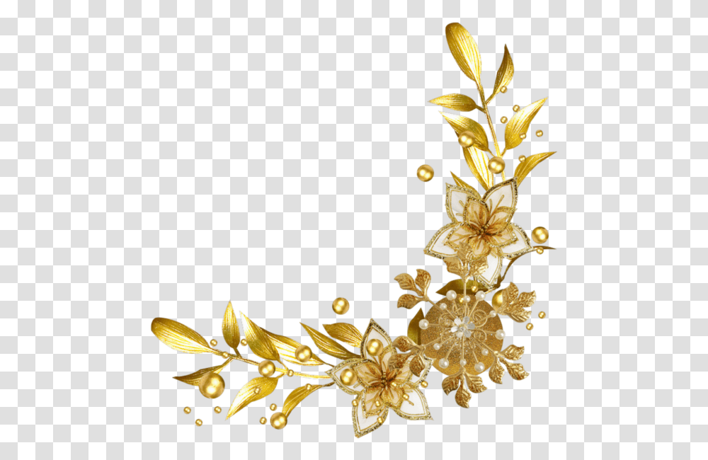 Pin By Cynthia Smith Frame Flower Gold, Floral Design, Pattern, Graphics, Art Transparent Png