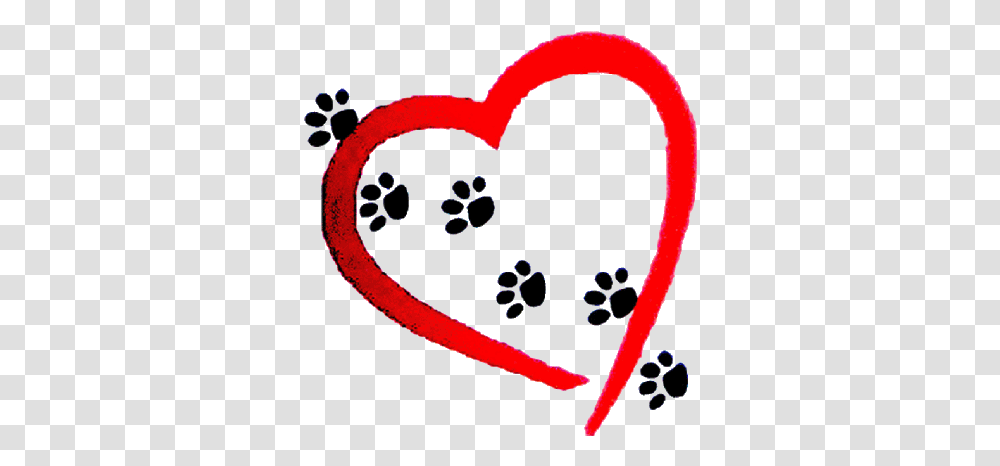 Pin By Jackie Edwards Heart With Paw Prints, Cushion Transparent Png