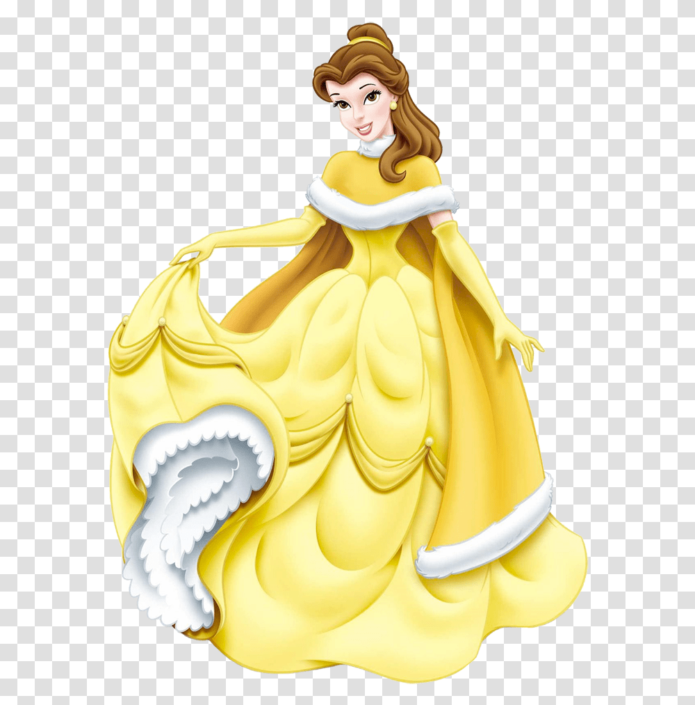 Pin By Josine On Disney Clipart Disney Princess Belle Christmas, Figurine, Person, Human, Gold Transparent Png