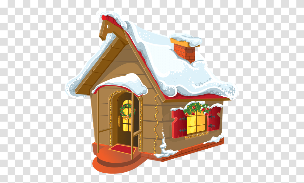 Pin By Linda Bason Christmas House Clipart, Housing, Building, Cabin, Food Transparent Png