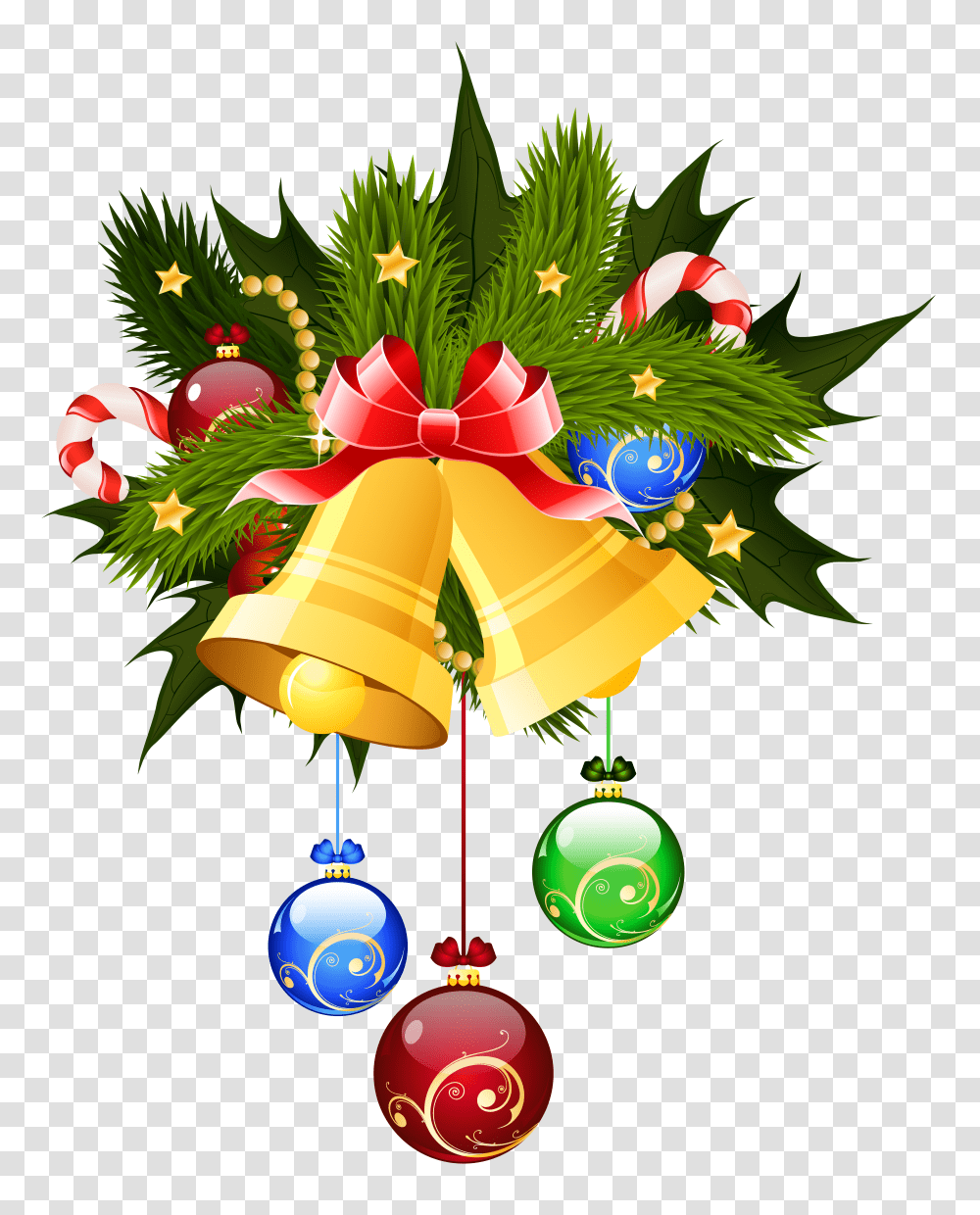 Pin By Pngsector Christmas Bells Clipart Transparent Png