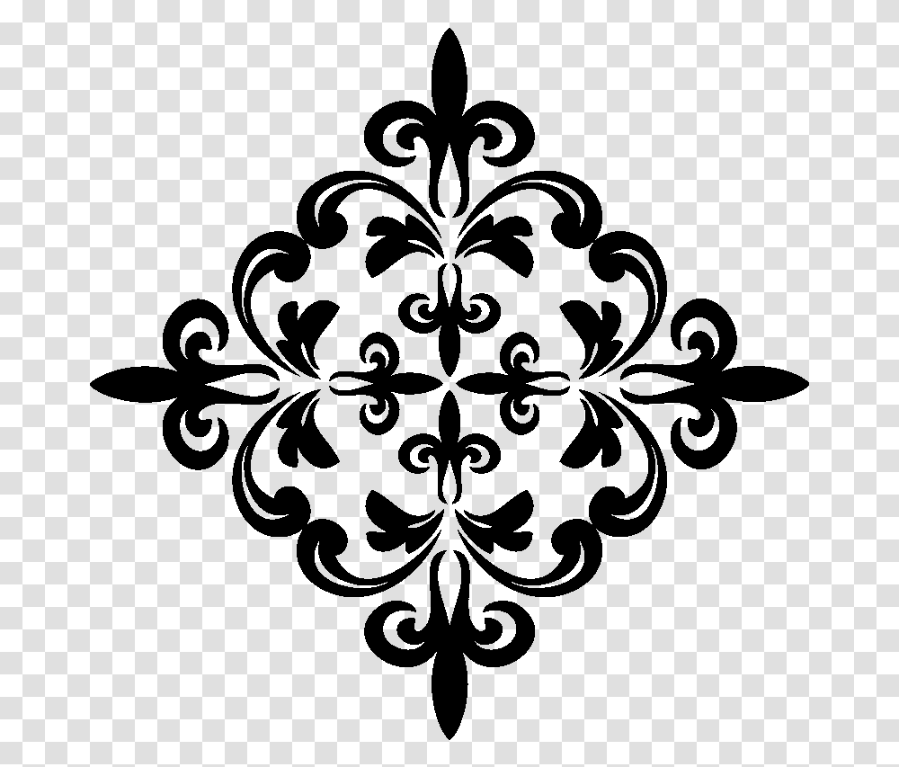 Pin By Srishti Kundra On Drawamppaint Baroque Design Stencil Floral Motif Design, Gray, World Of Warcraft Transparent Png