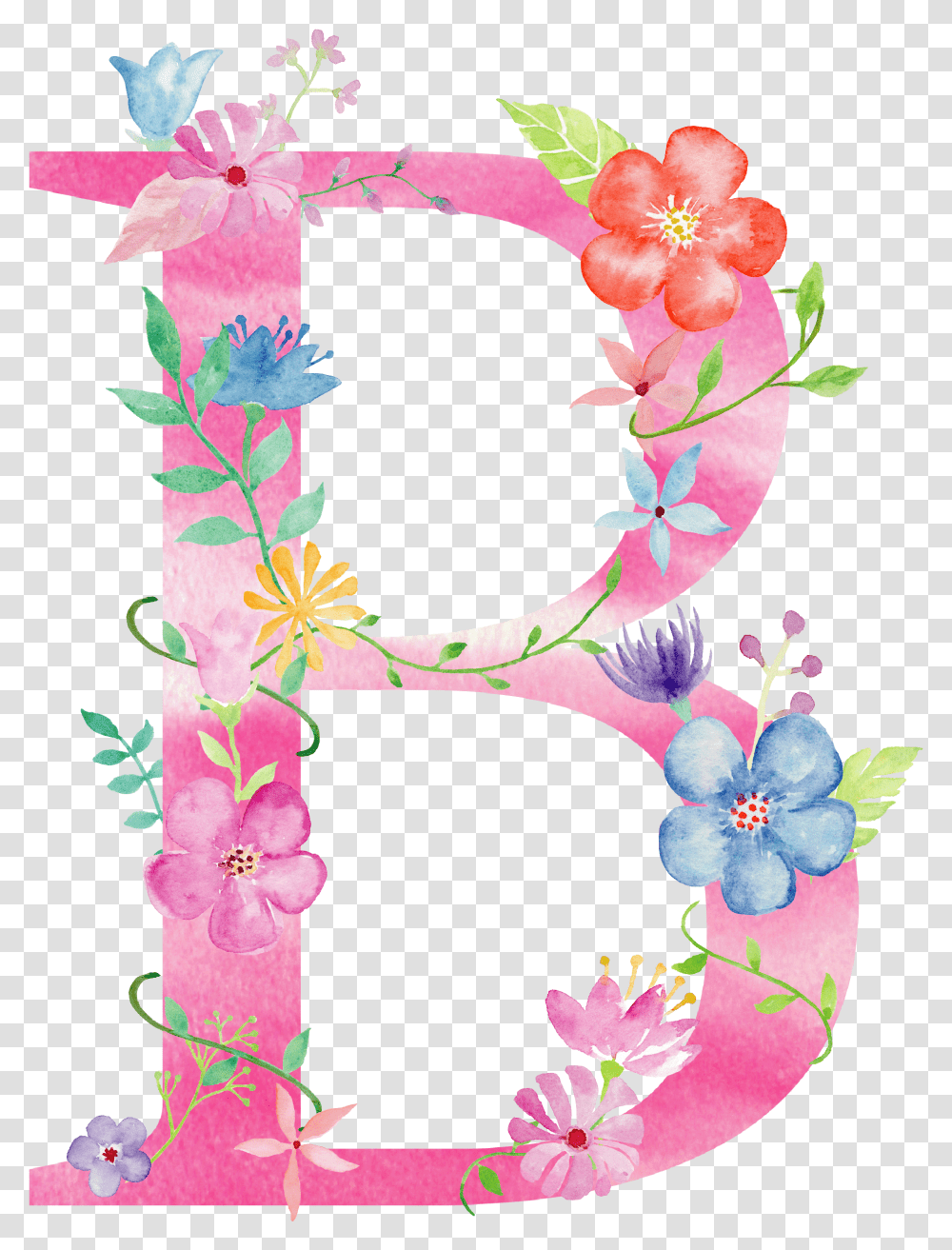 Pin By Susan Marshall Flower Letter B, Graphics, Art, Floral Design, Pattern Transparent Png