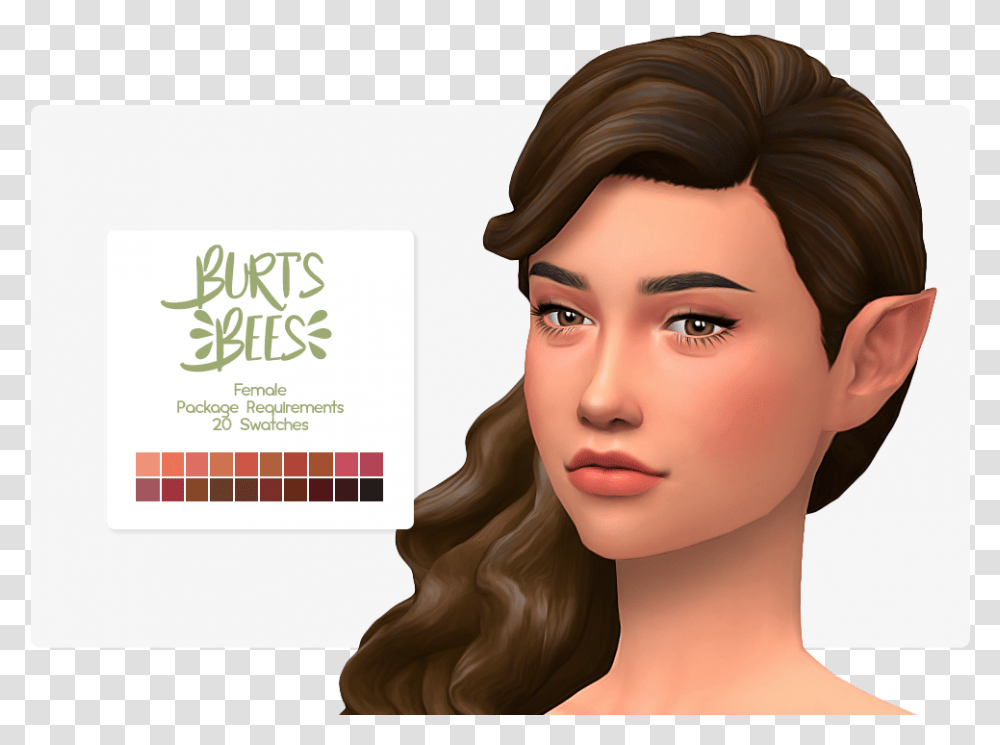 Pin By The Big Sims 4 Makeup Maxis Match, Head, Person, Face Transparent Png