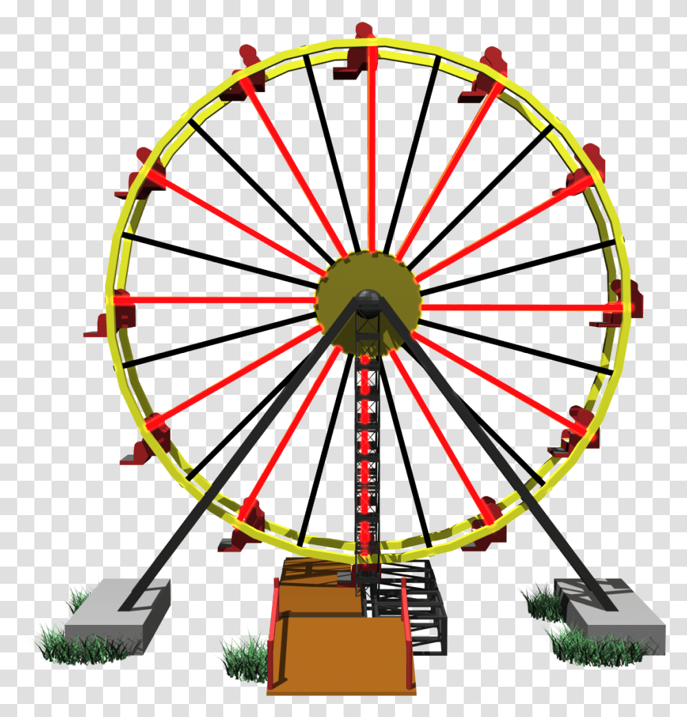 Pin Country Fair Clipart Animated Ferris Wheel, Bow, Amusement Park, Machine Transparent Png