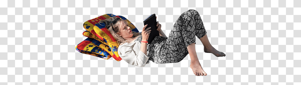 Pin Cut Out People Laying, Person, Face, Photography, Reading Transparent Png