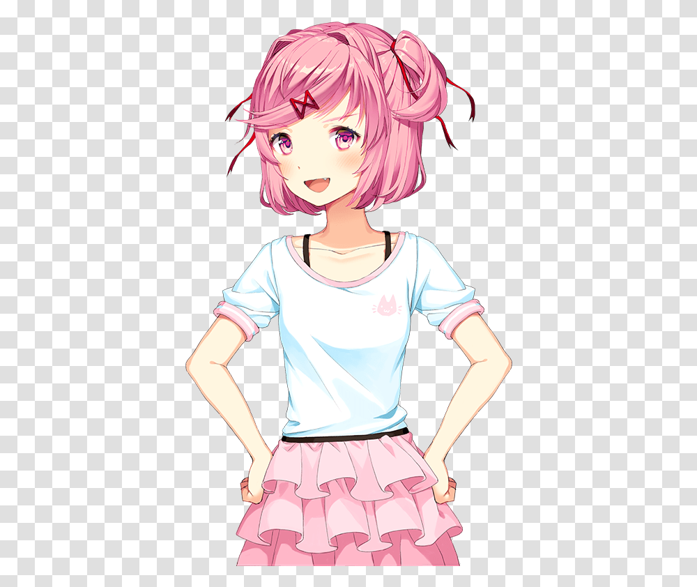 Pin Ddlc Sprites Natsuki, Clothing, Apparel, Person, Human Transparent Png