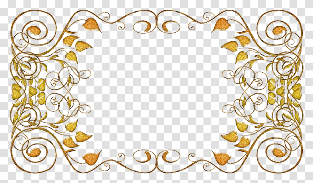 Pin De Asyr Gelenow Em L Arabescos Dourados Moldura Dourada, Floral Design, Pattern Transparent Png