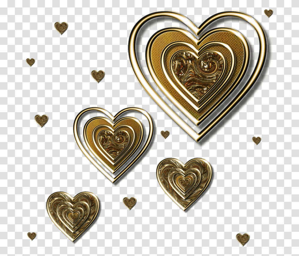 Pin Elsie Perreault On Hearts Golden Heart, Cooktop, Indoors, Accessories Transparent Png