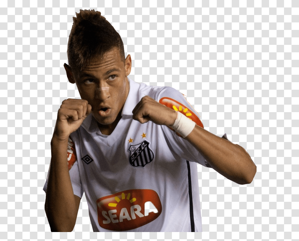 Pin Em Santos Fc Neymar Render, Person, Sport, T-Shirt Transparent Png