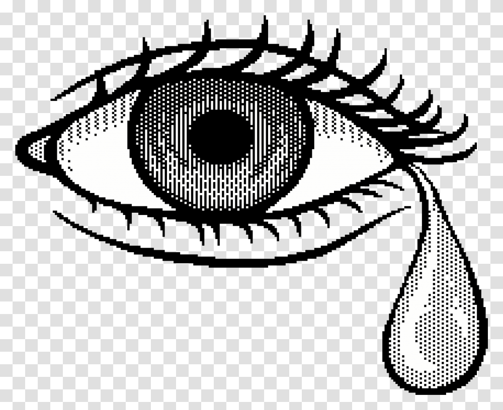 Pin Eye Crying Pixel Art, Electronics, Mouse, Hardware, Computer Transparent Png