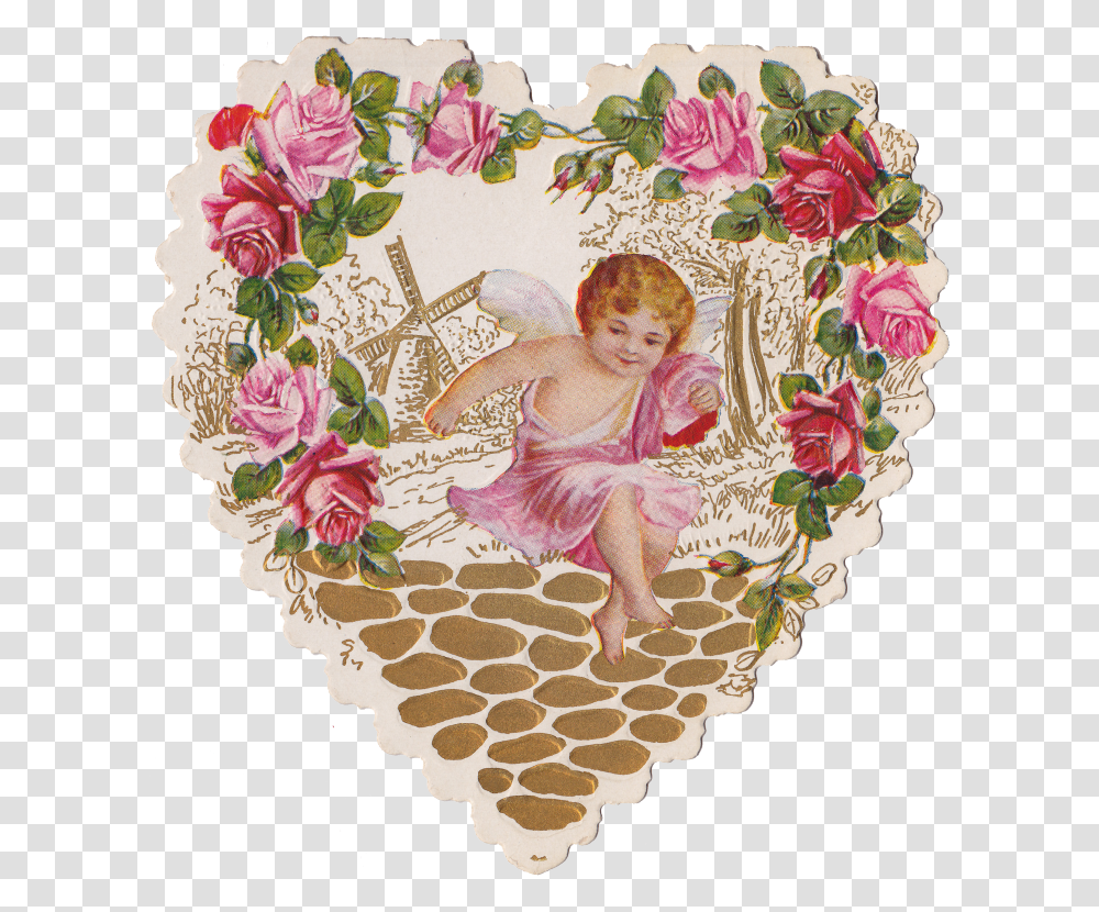 Pin Flower Frame No Background, Person, Human, Art, Painting Transparent Png