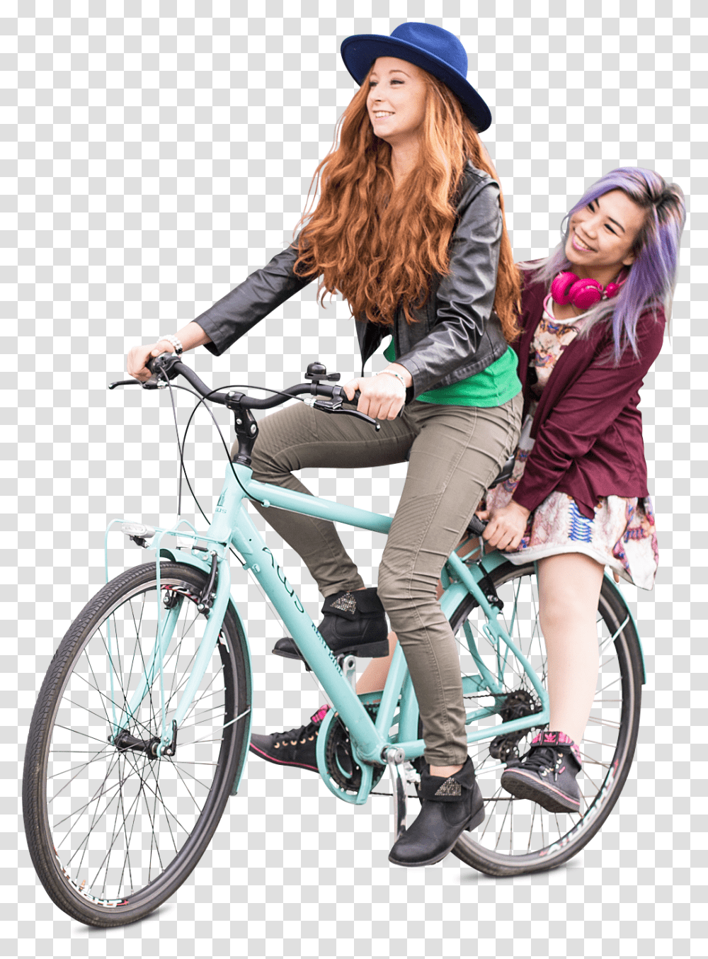 Pin Girl With Cycle, Person, Bicycle, Vehicle, Transportation Transparent Png