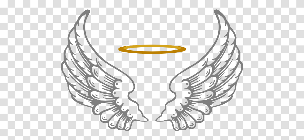 Pin Gold Angel Wings Clip Art, Emblem, Symbol Transparent Png